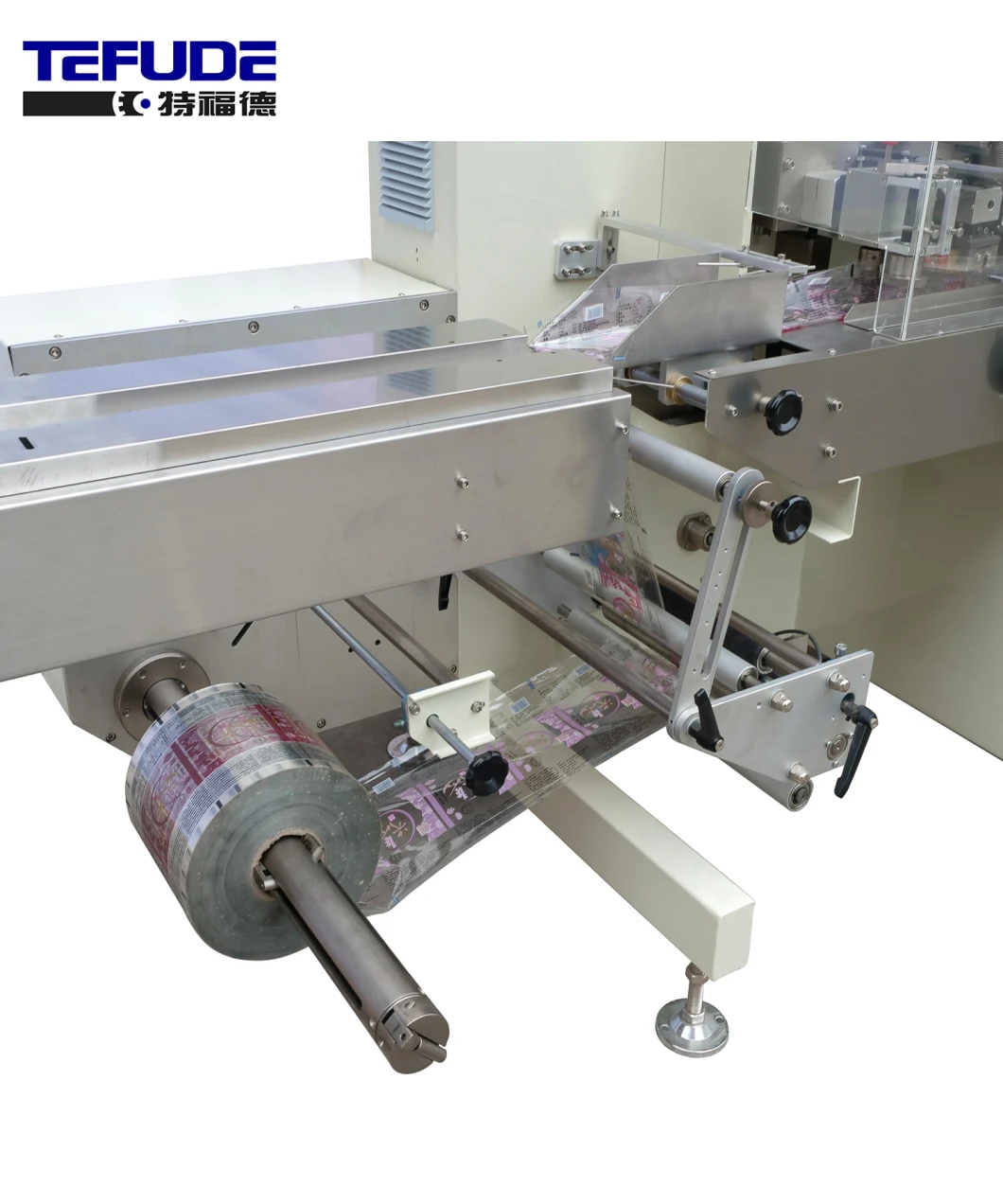 Tefude Pillow Bag Horizontal High-Speed Pita Bread Packaging Machine Tortilla Flow Wrapping Machine