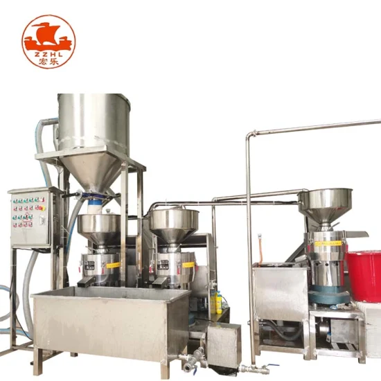 Máquina comercial de fabricación de queso de soja trituradora de caldera de leche de prensa de soja