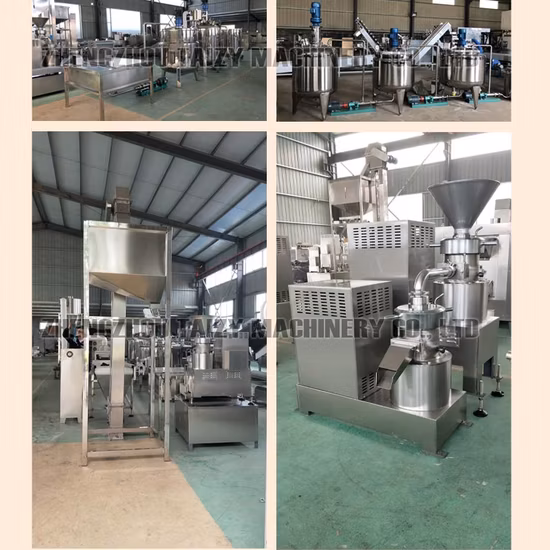 Línea de producción de molienda de mantequilla de nuez completamente automática Máquina para hacer mantequilla de maní